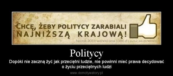 Demotywatory o polskich politykach
