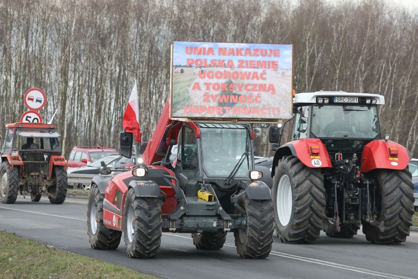 Protest rolników w Gorzyczkach
