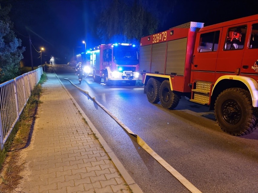 Pożar w Wielmoży w gminie Sułoszowa