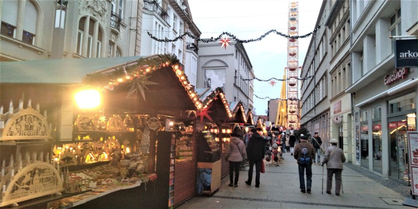 Atrakcją Jarmarku Bożonarodzeniowego w Cottbus jest młyńskie...