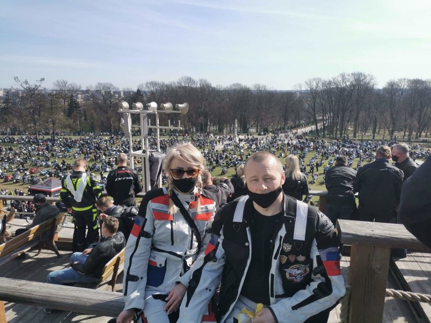 Burmistrz Opatowa Grzegorz Gajewski rozpoczął sezon motocyklowy...  na Jasnej Górze (ZDJĘCIA)