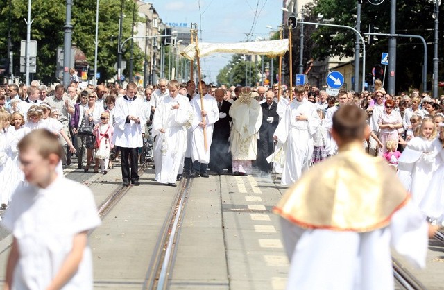 Procesja Bożego Ciała.