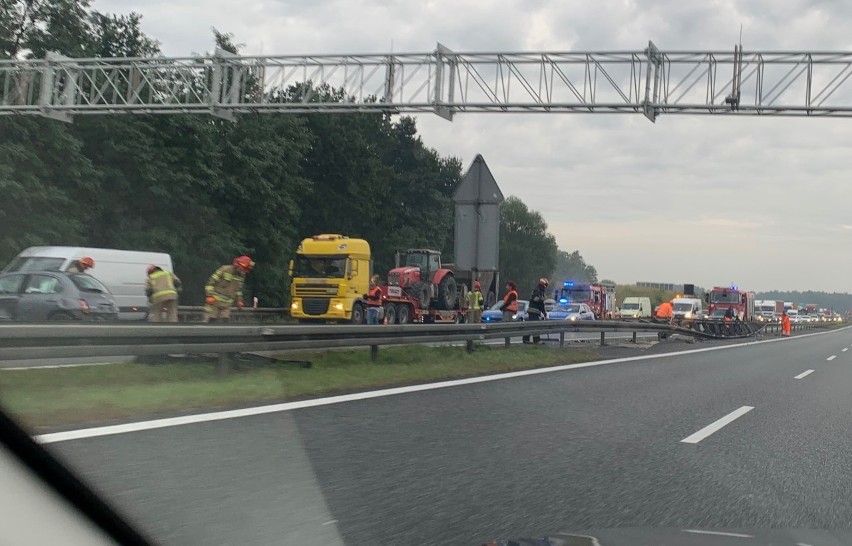 Wypadek na A4 w Rudzie Śląskiej w kierunku na Wrocław....