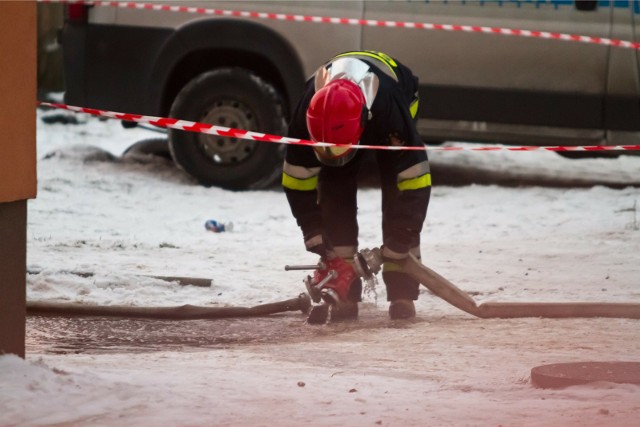 Jedna osoba ranna w wyniku pożaru butli z gazem