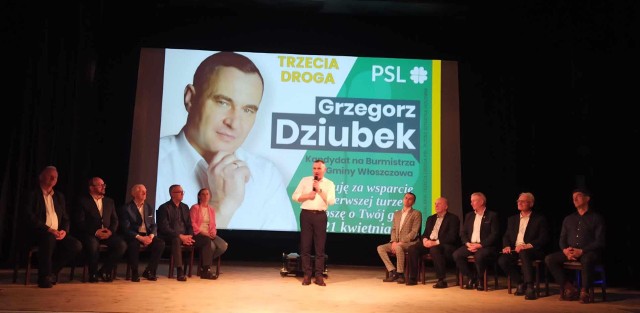 Spotkanie z Grzegorzem Dziubkiem, kandydatem na burmistrza Włoszczowy. Więcej na kolejnych zdjęciach >>>