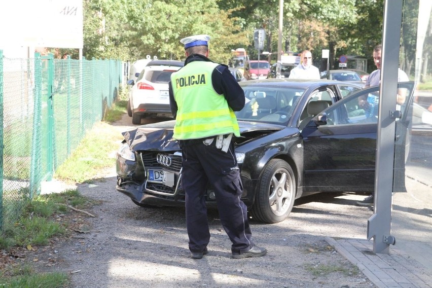 Wypadek na ulicy Strzegomskiej