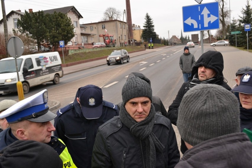 Protest rolników w Silnie, 16 lutego 2015 r.