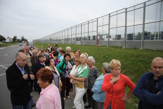 Protest mieszkańców Kalinówki.