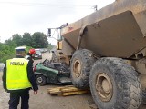 Potworny wypadek samochodowy w Gorzelni Nowej Szarlejce przy budowie obwodnicy Częstochowy WIDEO + ZDJĘCIA