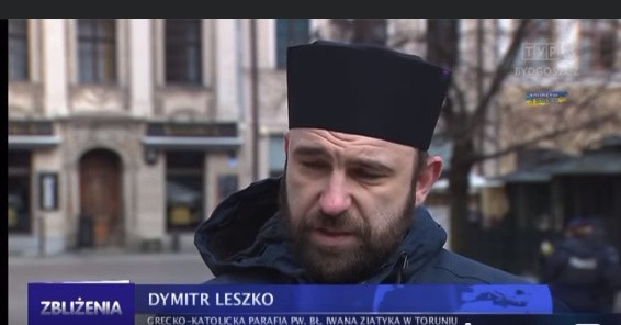 Ksiądz Dymitr Leszko z parafii greckokatolickiej w Toruniu.
