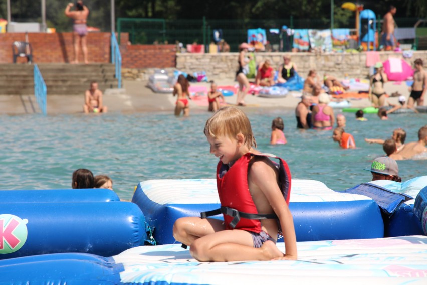 Aqua aerobik i inne atrakcje Kąpieliska Leśnego w Gliwicach ZDJĘCIA