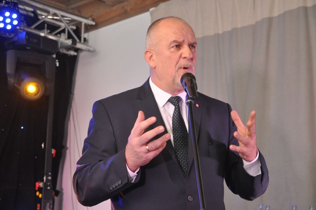Konwencja wyborcza posła PO Wiesława Suchowiejko z jesieni 2015. Teraz były już poseł postanowił zawiesić członkostwo w partii.