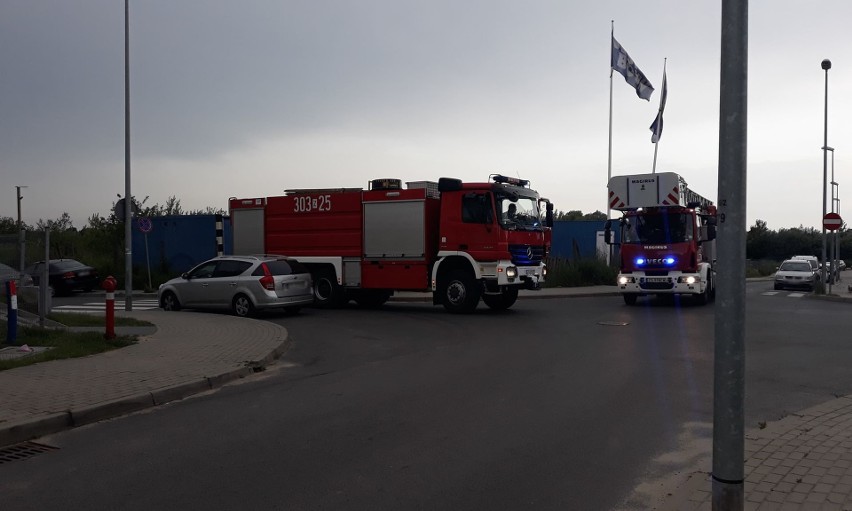 Pożar pojemnika na odpady przy ul. Limby w Szczecinie. Interweniowały cztery zastępy straży pożarnej 