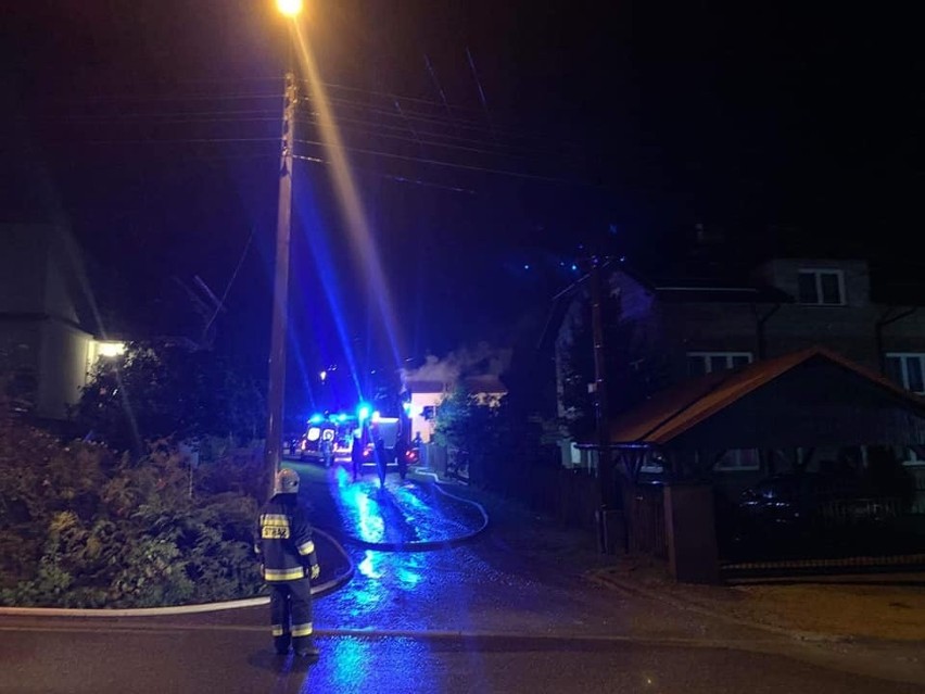 Pożar budynku mieszkalnego w Nidku