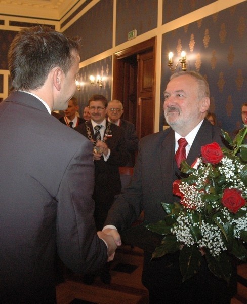 Michał Leszczyński został wczoraj na sesji Honorowym...