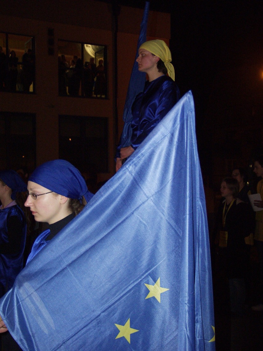 Ostrołęka świętowałą wejście Polski do UE, 30.04-1.05.2020