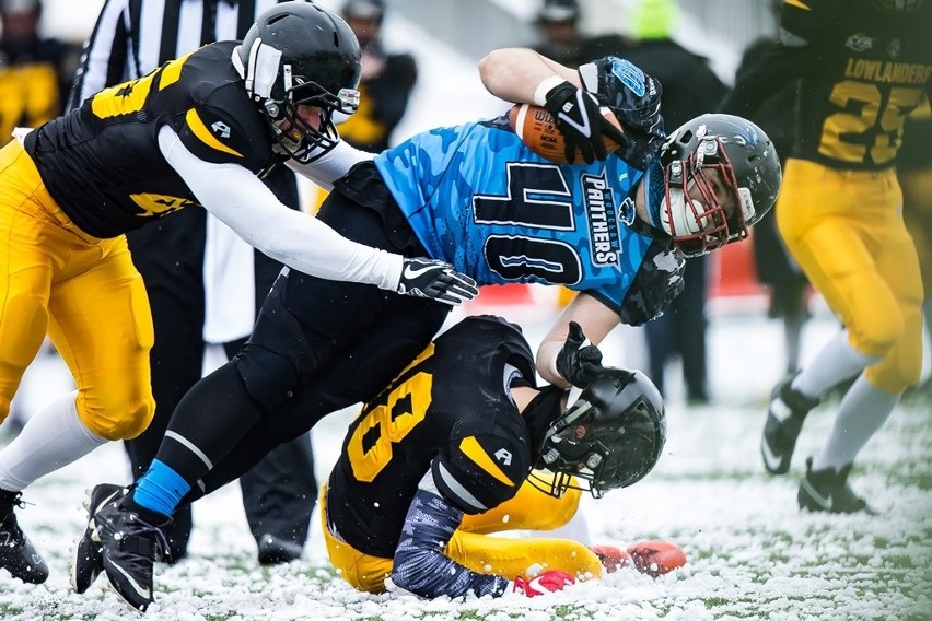 Liga Futbolu Amerykańskiego. Panthers Wrocław - Lowlanders Białystok 37:13