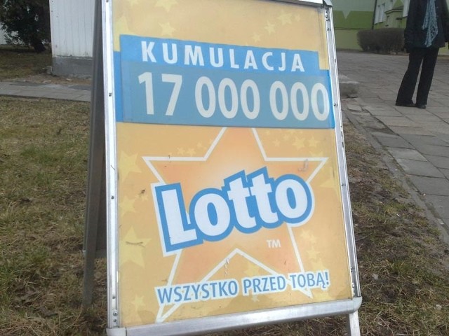 Lotto - kumulacja wynosi 17 milionów złotych.