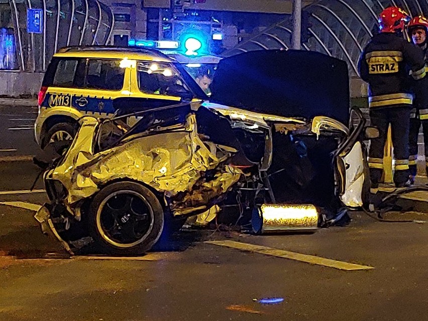 Białystok. Wypadek w centrum miasta. Jedna osoba ranna [ZDJĘCIA]