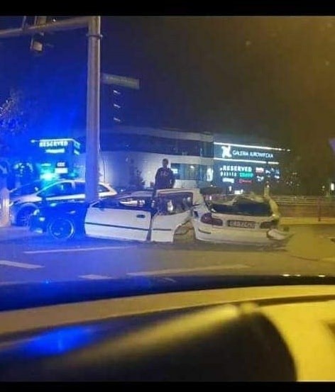 Białystok. Wypadek w centrum miasta. Jedna osoba ranna [ZDJĘCIA]