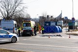 Tragiczny wypadek w Rzeszowie. Ciężarówka potrąciła 75-latka na rowerze [ZDJĘCIA]