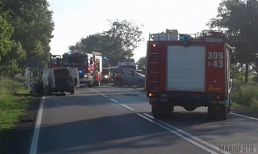 Wypadek w Jaczowicach na DK 46.