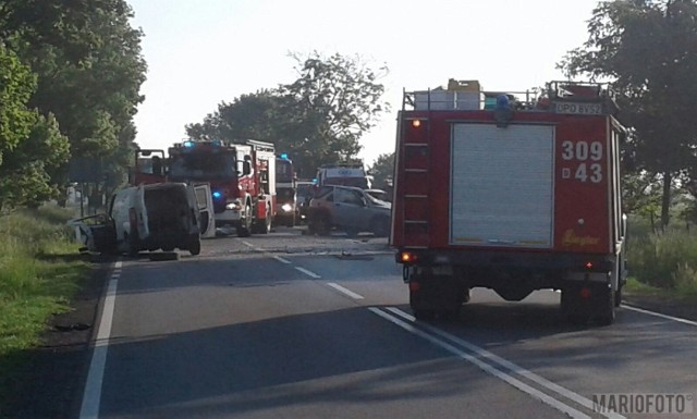 Wypadek w Jaczowicach na DK 46.