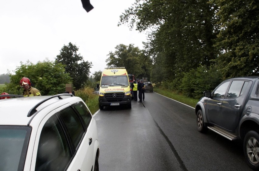 Wypadek w Lubuczewie. Kierowca zderzył się z samochodem i...