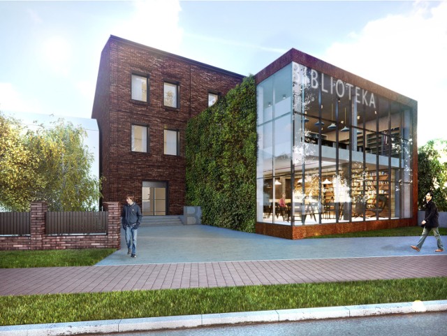 Przebudowa biblioteki w dzielnicy Strzemieszyce ma rozpocząć się we wrześniu. Tak będzie wyglądał nowy budynek