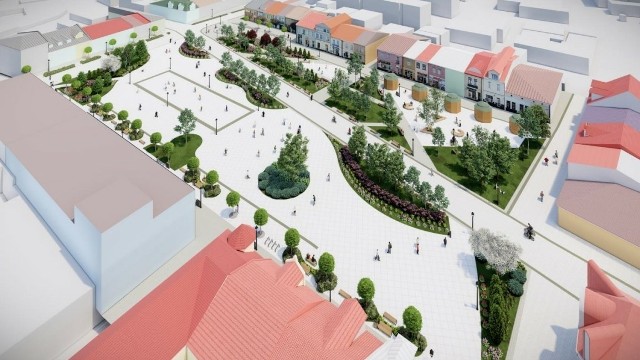 Tak może wyglądać po przebudowie Plac Bartosza Głowackiego w Tarnobrzegu. Zobacz wizualizacje zaprezentowane przez miasto >>>