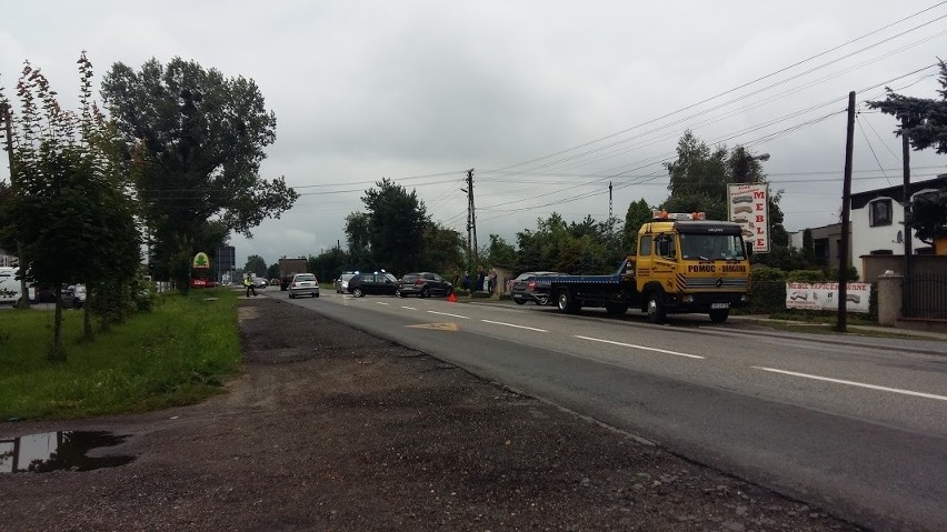 Zderzenie dwóch samochodów w Stanowicach