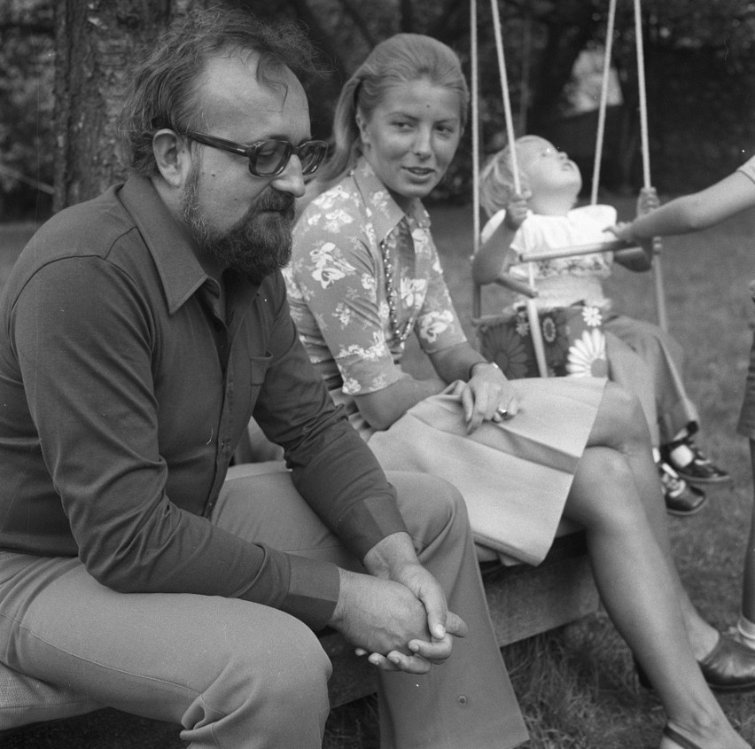 Kompozytor Krzysztof Penderecki z córką Dominiką i żoną...