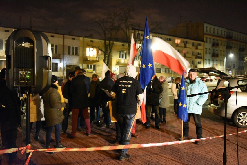 Protest przed Sądem Okręgowym w Częstochowie