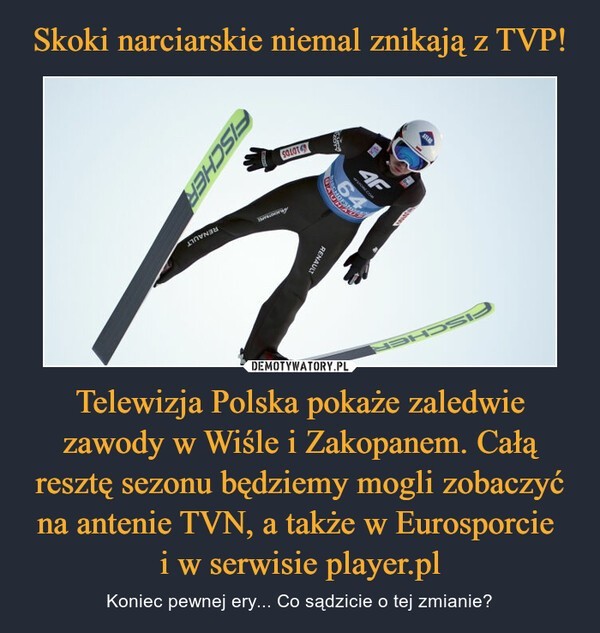 Skoki narciarskie stały się sporem politycznym? Internet...