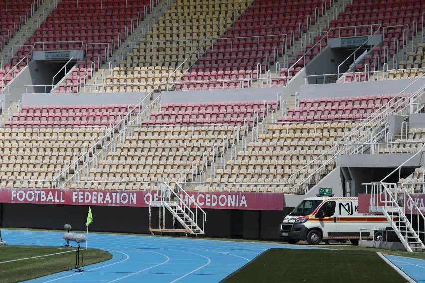 Stadion w Skopje na którym Polacy zagrają z Macedonią...