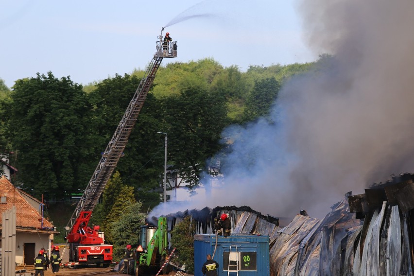 Pożar w Gdańsku przy Trakcie Świętego Wojciecha 26.06.2019....