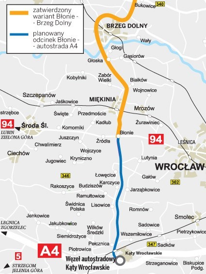 Nowa obwodnica Wrocławia coraz bliżej (ZOBACZ MAPĘ) 