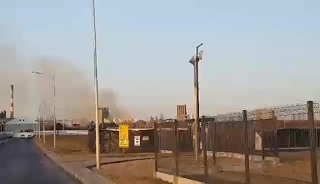 Pożar w Hucie Częstochowa i zanik napięcia w mieście. Dymy nad koksownią w Częstochowie