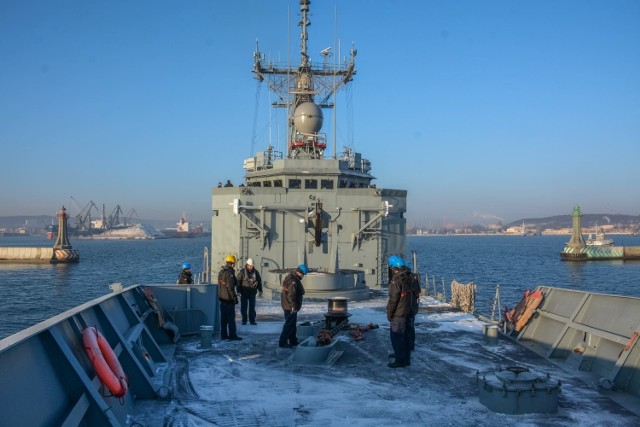 Okręt  "Generał Kazimierz Pułaski" wypłynął na manewry morskie TG18
