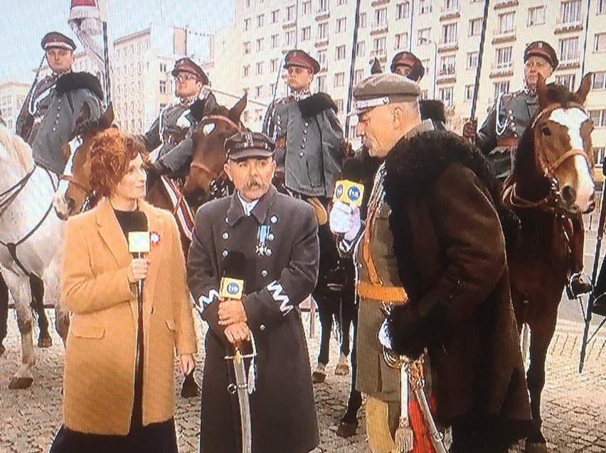 Ostrołęcki sobowtór Piłsudskiego - Mirosław Szczubełek - w Dzień Dobry TVN