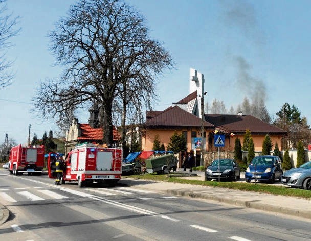 W akcji ratowniczej brało udział siedem zastępów strażaków