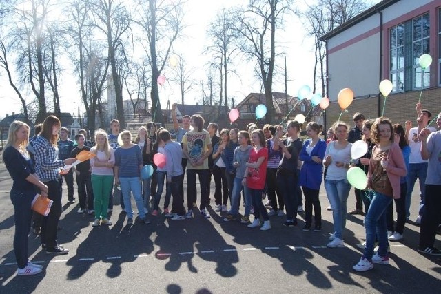 Happening zakończyło wypuszczenie balonów