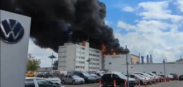 Pożar fabryki obróbki metali w Berlinie