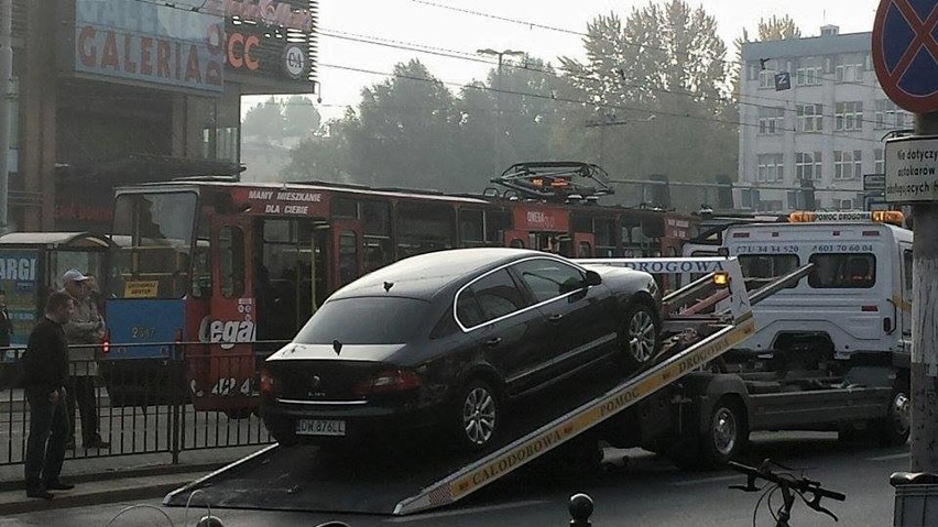 Auto prezydenta Dutkiewicza odjechało na lawecie