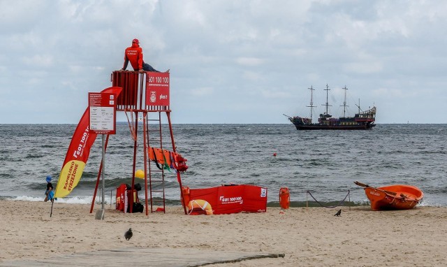 10.07.2019 sopot.  plaza. kapielisko strzezone.  nz.  fot. karolina misztal / polska press/dziennik baltycki