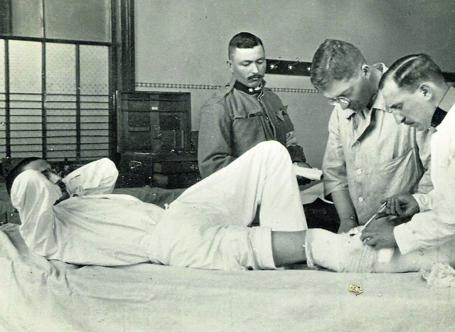 Do oświęcimskiej lecznicy trafiali w czasie wojny żołnierze C.K. Armii Austro-Węgierskiej ranni na froncie wschodnim