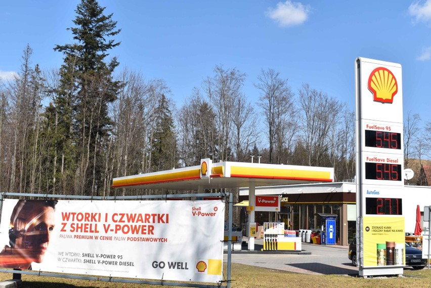 Stacja paliw Shell w Zakopanem....