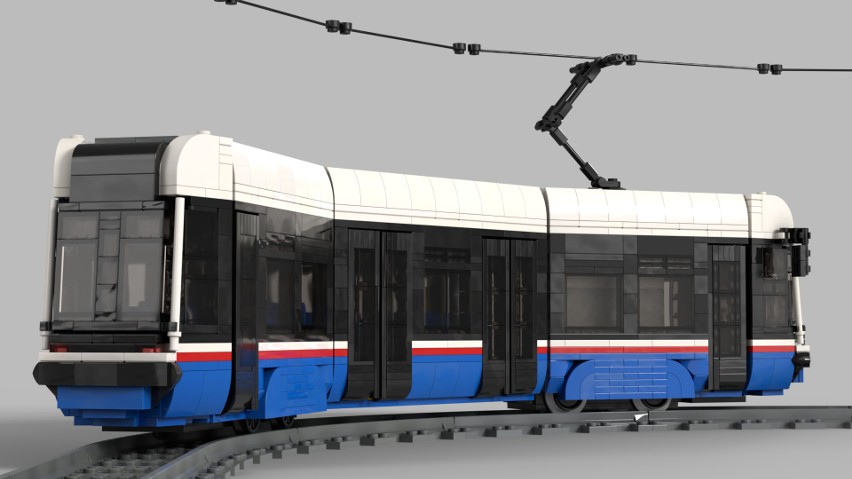 Wizualizacja modelu tramwaju Pesa Swing 121NaB.