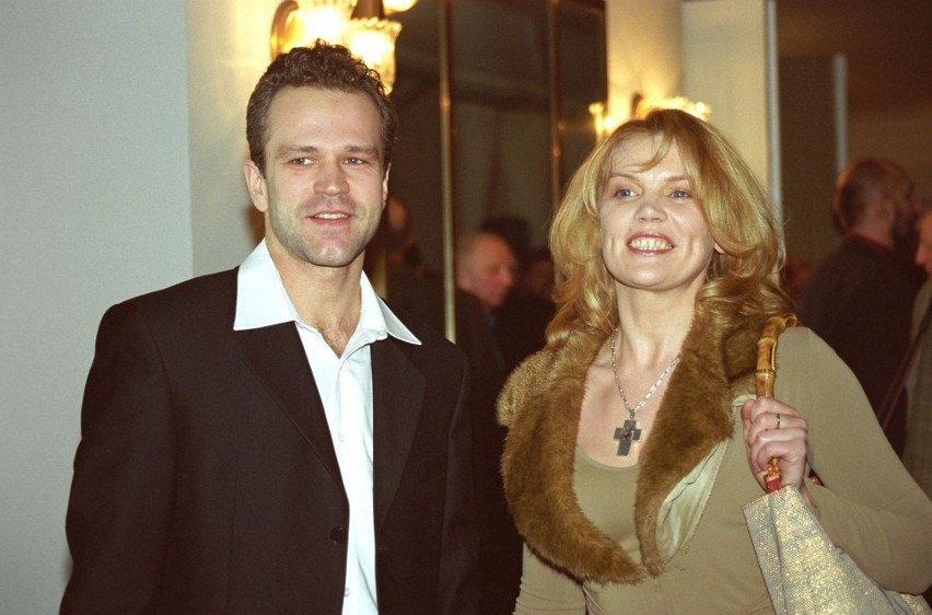 Rok 2002 z mężem Radosławem Pazurą