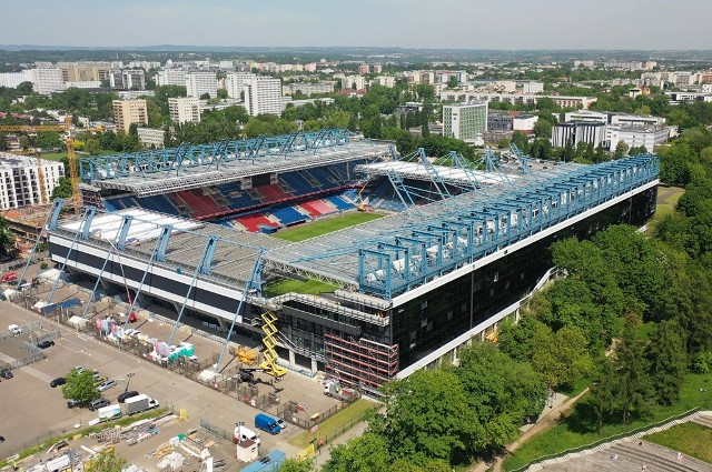 Przebudowa stadionu Wisły Kraków przy ul. Reymonta jest na ukończeniu.
